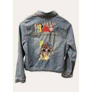 Custom Taylor Swift Eras Tour Embroidered Denim Jacket Youth 16 Adult XS/S
